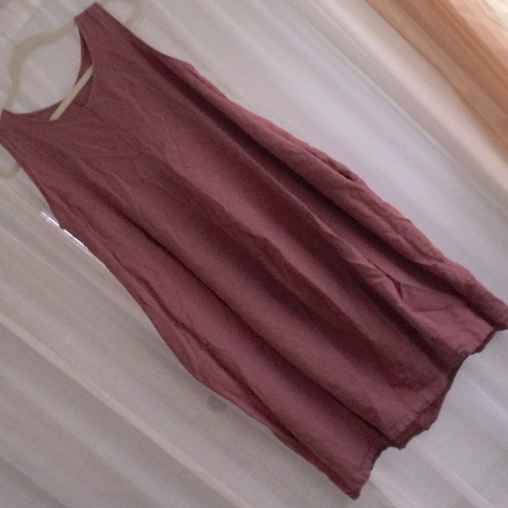 Italian linen bubble dress with pockets